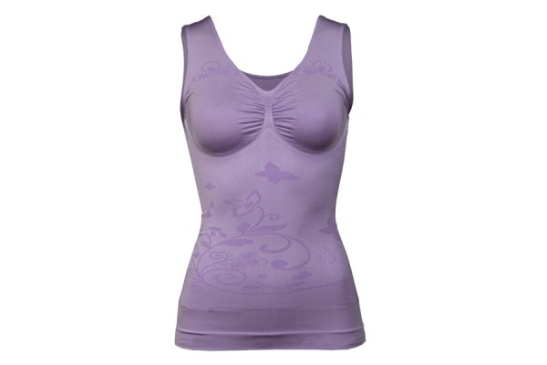 Medium Control Cami with Butterfly Flower Swirl
