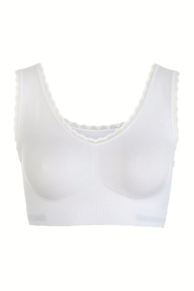 Light-Soft-Bra with Lace-Straps - 2 Pack